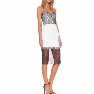 Nicholas lace trim dress